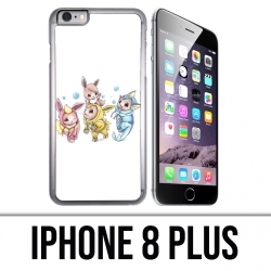 Coque iPhone 8 PLUS - Pokémon bébé Evoli évolution