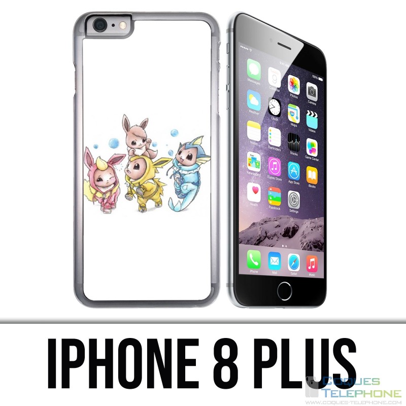 Custodia per iPhone 8 Plus: Evolution baby Pokémon Evoli