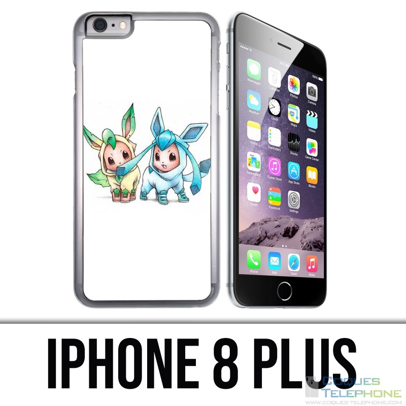 Coque iPhone 8 PLUS - Pokémon bébé Phyllali