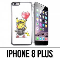 Custodia per iPhone 8 Plus - Pokemon Baby Pikachu