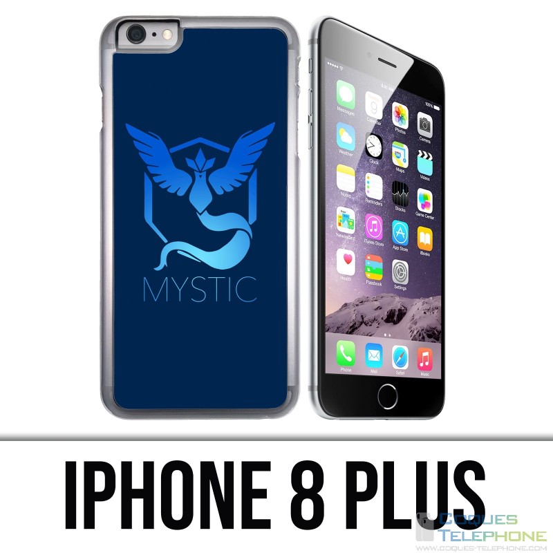Coque iPhone 8 PLUS - Pokémon Go Team Msytic Bleu