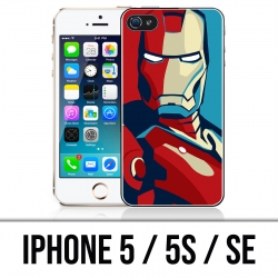 Coque iPhone 5 / 5S / SE - Iron Man Design Affiche