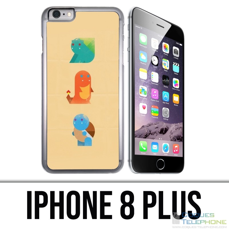 Custodia per iPhone 8 Plus - Pokemon astratto