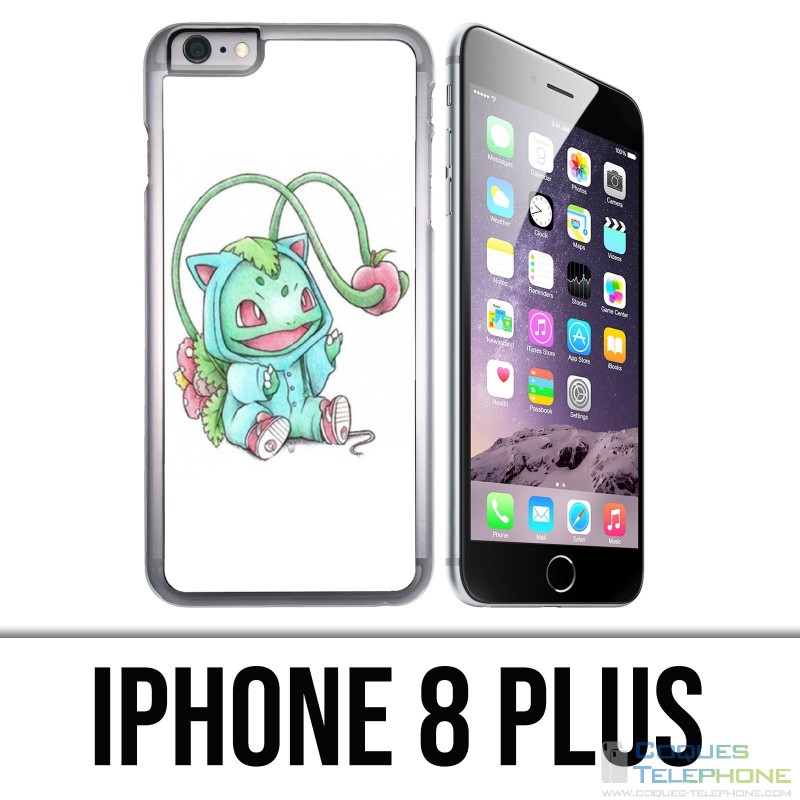Coque iPhone 8 PLUS - Pokémon Bébé Bulbizarre