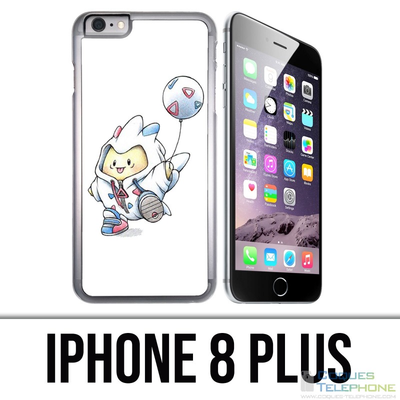 Custodia per iPhone 8 Plus - Baby Pokémon Togepi