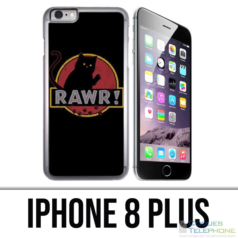 Custodia per iPhone 8 Plus - Rawr Jurassic Park