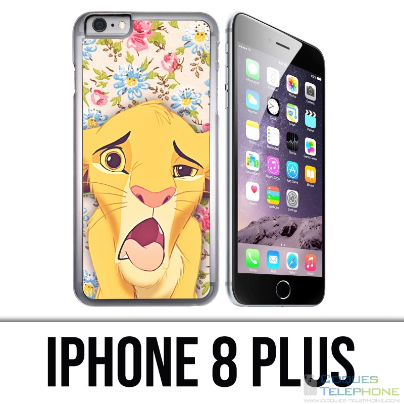 Coque iPhone 8 PLUS - Roi Lion Simba Grimace