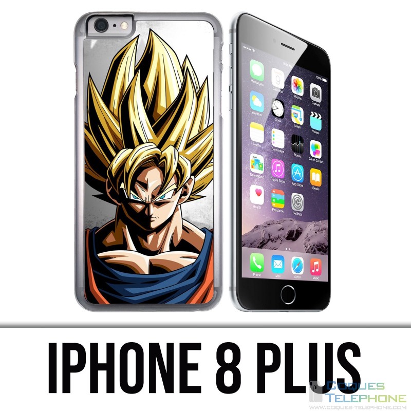 Coque iPhone 8 PLUS - Sangoku Mur Dragon Ball Super