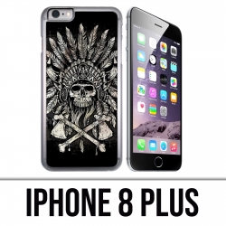 Coque iPhone 8 Plus - Skull Head Plumes