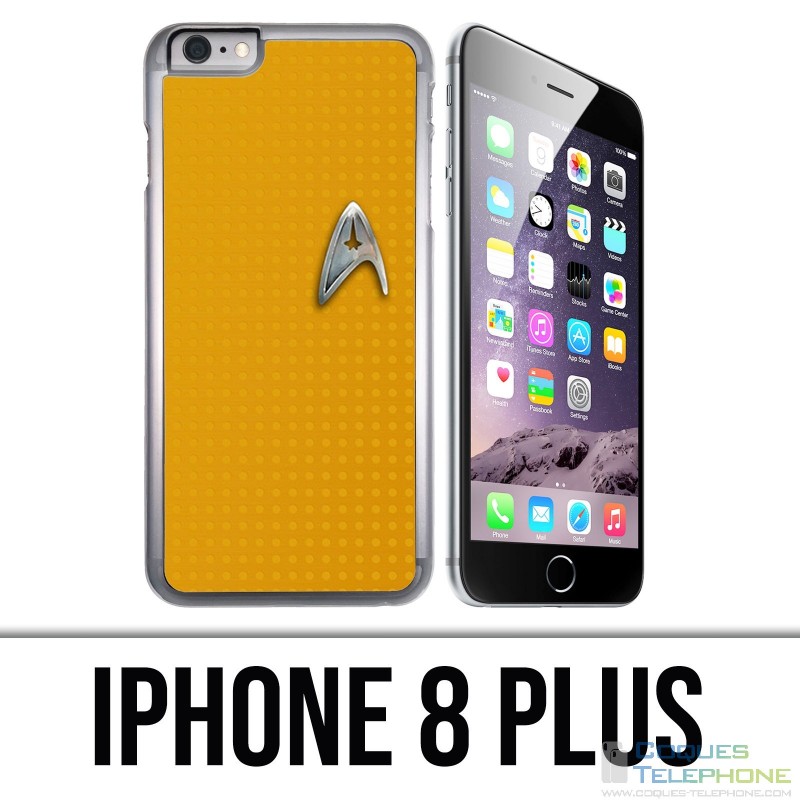 Coque iPhone 8 PLUS - Star Trek Jaune