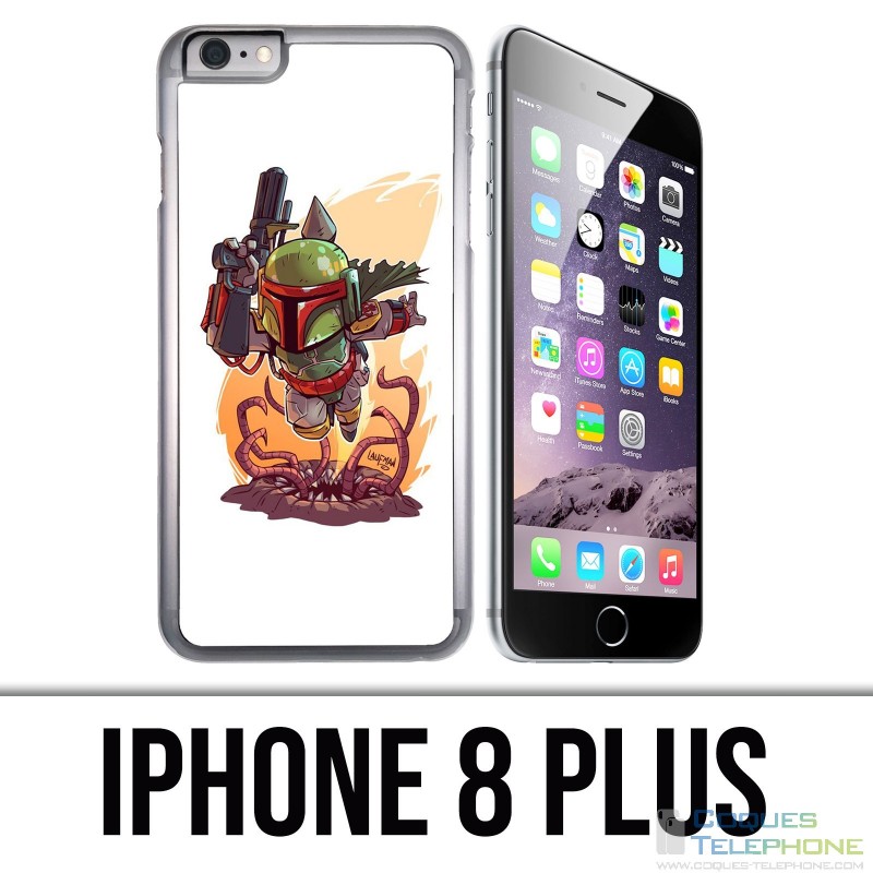 IPhone 8 Plus Case - Star Wars Boba Fett Cartoon