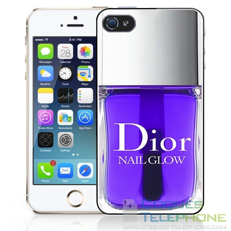 Coque téléphone Vernis Dior - Violet