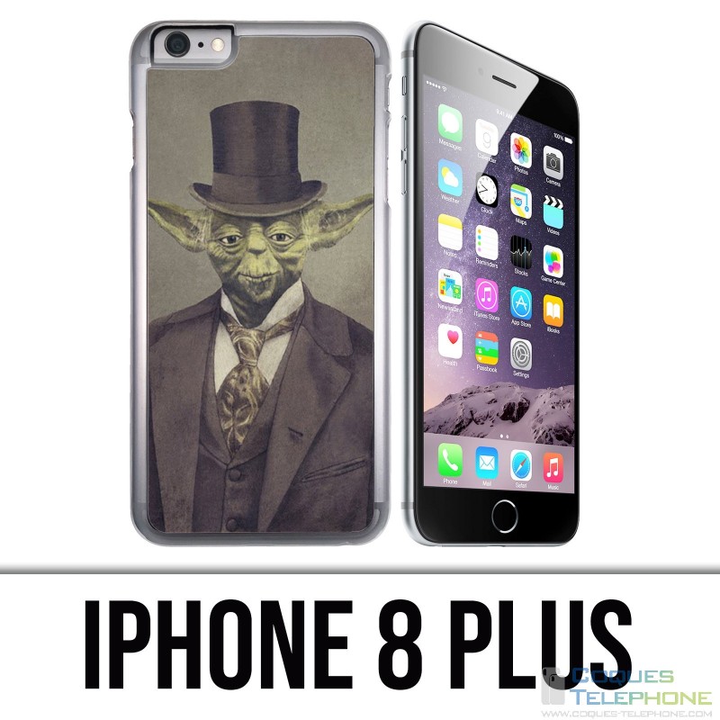 Coque iPhone 8 PLUS - Star Wars Vintage Yoda