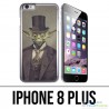 Custodia per iPhone 8 Plus - Star Wars Vintage Yoda