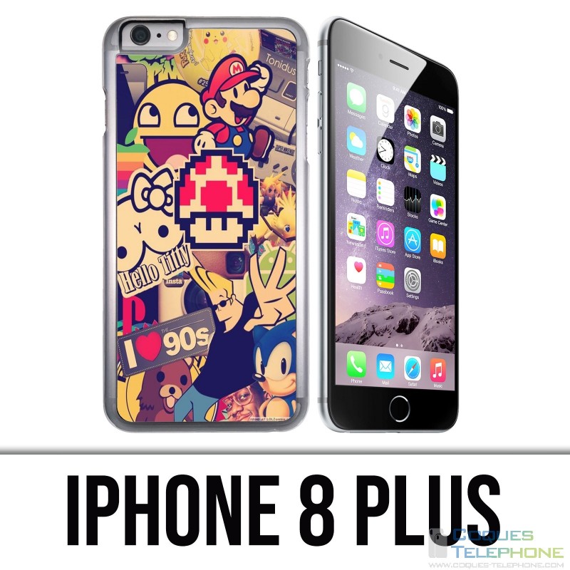 IPhone 8 Plus Hülle - Vintage 90S Stickers