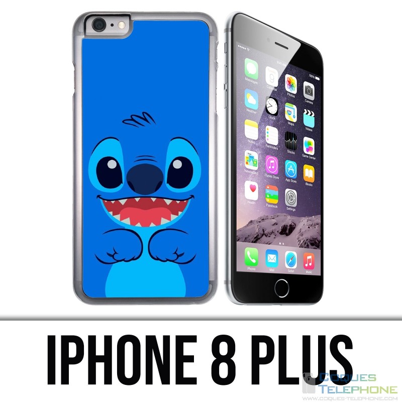 Funda iPhone 8 Plus - Azul puntada