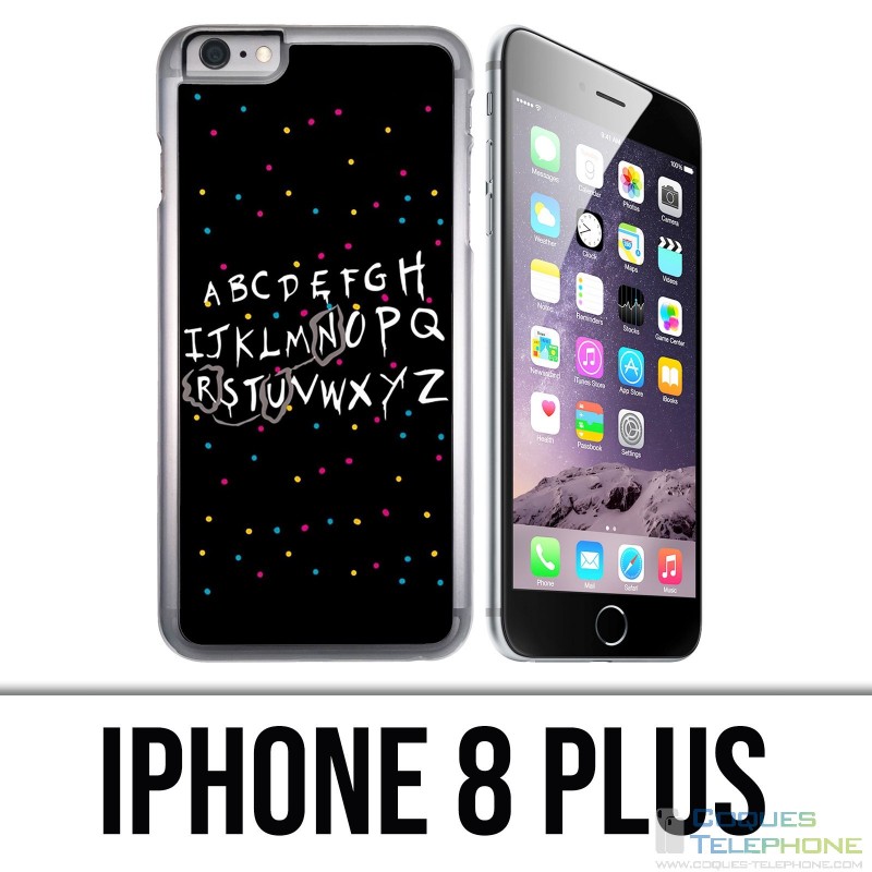 Funda iPhone 8 Plus - Stranger Things Alphabet