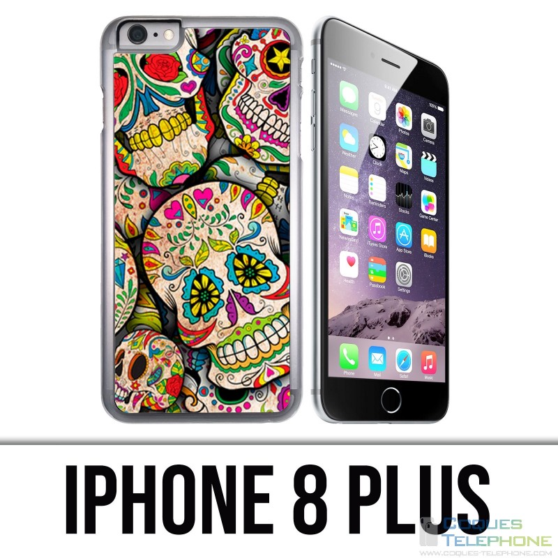 Coque iPhone 8 Plus - Sugar Skull