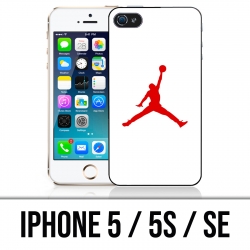 Custodia per iPhone 5 / 5S / SE - Jordan Basketball Logo bianca