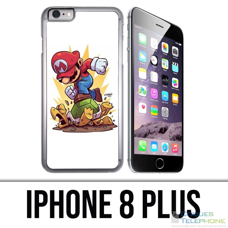 Coque iPhone 8 PLUS - Super Mario Tortue Cartoon
