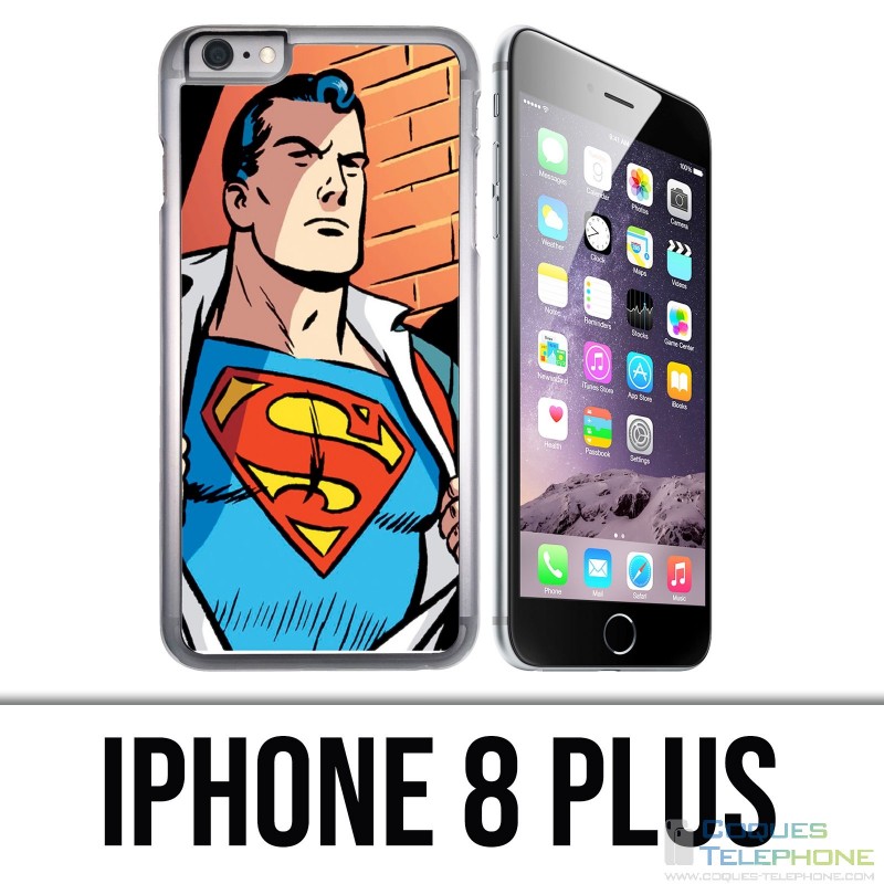 Custodia per iPhone 8 Plus - Superman Comics