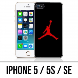 Custodia per iPhone 5 / 5S / SE - Jordan Basketball Logo nera