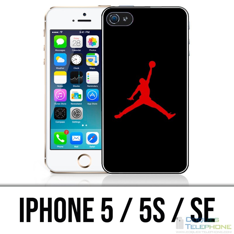 IPhone 5 / 5S / SE Hülle - Jordan Basketball Logo Schwarz