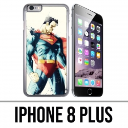 IPhone 8 Plus Hülle - Superman Paintart