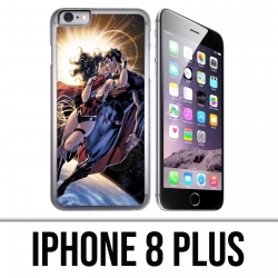 Coque iPhone 8 PLUS - Superman Wonderwoman