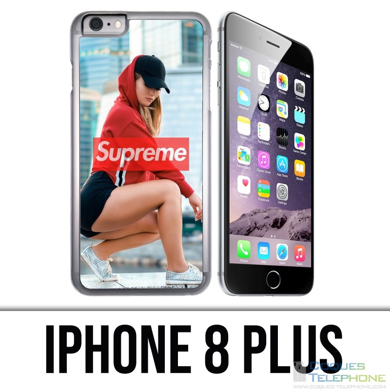 Coque iPhone 8 PLUS - Supreme Girl Dos