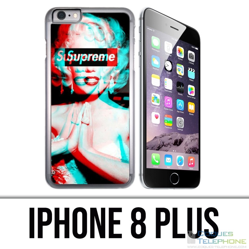 Coque iPhone 8 PLUS - Supreme Marylin Monroe