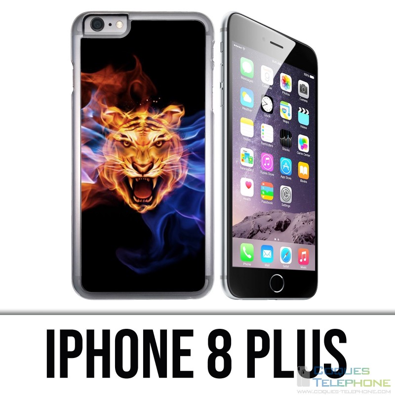 Custodia per iPhone 8 Plus - Tiger Flames