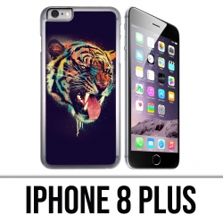 Funda iPhone 8 Plus - Pintura Tigre