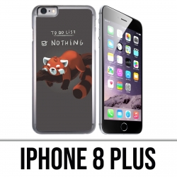 Coque iPhone 8 PLUS - To Do List Panda Roux