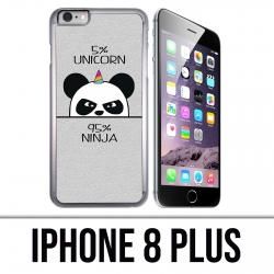 Custodia per iPhone 8 Plus - Unicorn Ninja Panda Unicorn