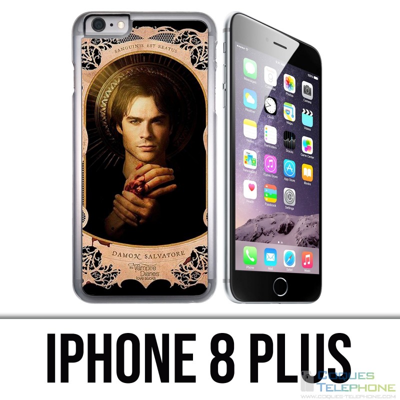 Coque iPhone 8 PLUS - Vampire Diaries Damon