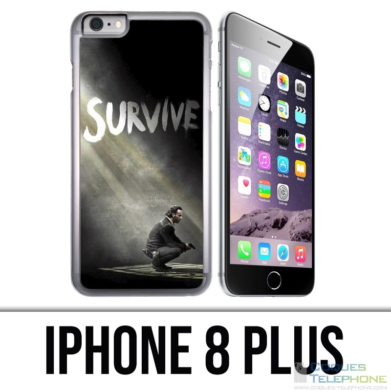 Custodia per iPhone 8 Plus: Walking Dead Survive
