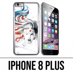 Funda iPhone 8 Plus - Wonder Woman Art Design