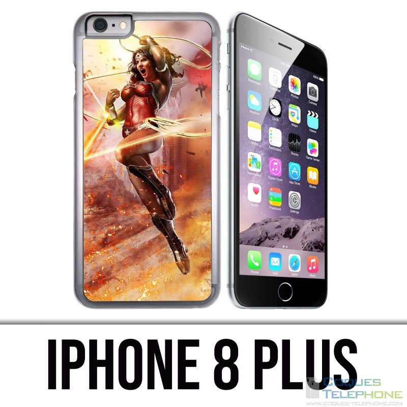 Coque iPhone 8 PLUS - Wonder Woman Comics
