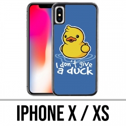 Coque iPhone X / XS - I Dont Give A Duck
