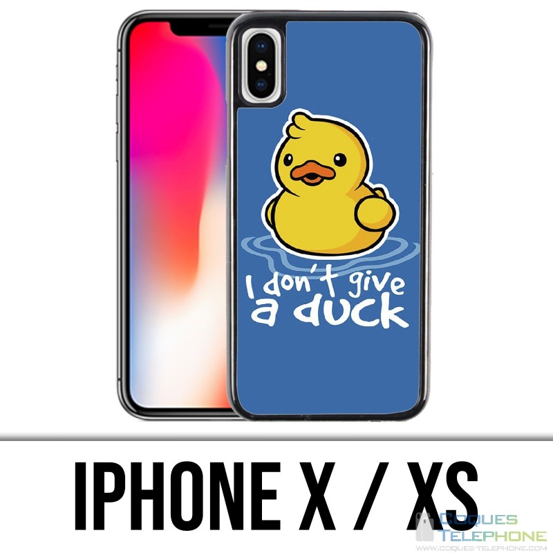 X / XS iPhone Case - I Dont Give A Duck