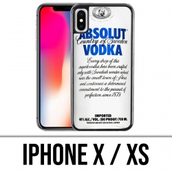 Custodia per iPhone X / XS - Absolut Vodka