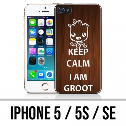 Coque iPhone 5 / 5S / SE - Keep Calm Groot