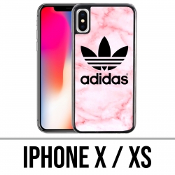 Coque iPhone X / XS - Adidas Marble Pink
