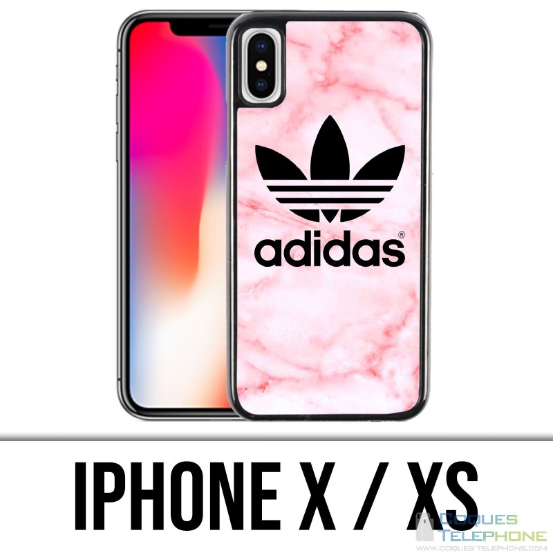 X / XS iPhone Case - Adidas Marble Pink