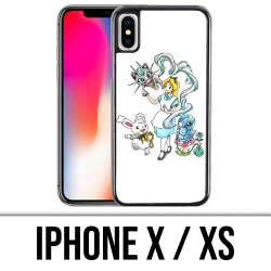 Coque iPhone X / XS - Alice Au Pays Des Merveilles Pokémon