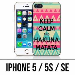 Coque iPhone 5 / 5S / SE - Keep Calm Hakuna Mattata