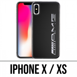 Coque iPhone X / XS - Amg Carbone Logo