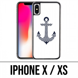Custodia per iPhone X / XS - Ancora marina 2