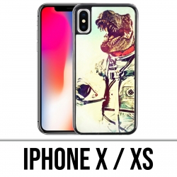 Custodia iPhone X / XS - Dinosauro animale astronauta